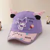 Gorra de Béisbol para Bebé Niña Kuromi Dulce Transfronteriza Coreana Linda Piruleta Gorra de Béisbol Infantil Sombrero para Proteger del Sol al Aire Libre