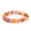 Pulsera de Jade Coral Natural Más Vendida Transfronteriza Multicolor Unisex de una Sola Vuelta Joyería de Cuentas de Piedra Natural al Por Mayor