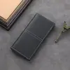 Nueva Cartera para Hombre, Estilo Largo Vertical, Cartera Juvenil de Cuero con Múltiples Ranuras para Tarjetas, Gran Capacidad, Embrague Sencillo y Elegante