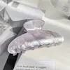 Pinza Grande de Imitación Acetato de Gama Alta para Mujer, Estilo Coreano Versátil Color Gelatina Pinza Tiburón para el Cabello Accesorio para el Cabello Pinza para el Cabello