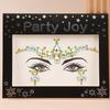 Adesivos Faciais Partyjoy Adesivos Faciais Transfronteiriços Maquiagem Sobrancelha Rosto Adesivos de Diamante Adesivos de Tatuagem Adesivos Coloridos de Diamante