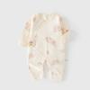 Mameluco para recién nacido Baby Boneless Harper Otoño e Invierno Algodón puro Ropa de monje para recién nacido Escalada Velcro Ropa de bebé