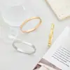 Pulsera de Acero Inoxidable Mate Esmerilado de Gama Alta con Cierre de Circonita Microincrustada, Joyería para Mujer de Gama Media a Alta al por Mayor