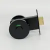 Fechadura indicadora vermelha e verde para porta de banheiro público liga de zinco espessada fechadura de porta de divisória de banheiro
