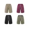 Shorts Casuales Vintage de Moda para Hombre, Shorts Resistentes de Verano, Shorts Retro Americanos Lavados Teñidos con Cera, Shorts para Hombre