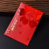 Sobre Rojo del Año del Caballo, Buena Suerte y Fortuna, Estilo Chino Dorado Brillante Perlado Estampado en Caliente Bolsa de Sobre Rojo, Bolsa de Suerte para el Festival de Primavera