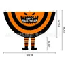 Adereços de Decoração de Halloween Novos Transfronteiriços, Bandeiras Penduradas Semicírculo em Forma de Leque de Halloween, Faixas de Halloween, Atacado de Fabricante de Bandeiras de Halloween