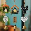 Campanilla de viento Totoro Retro Japonesa Decoración Colgante Creativa Pared Dormitorio Habitación Fresca Resina Campana Colgante Decoración