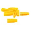 Clip de fusible de coche de pin de fábrica, accesorio de inserción de coche amarillo, material de nailon ignífugo