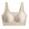 Roupa interior de apoio suave Jelly soft push-up feminina coleção de peito anti-queda sem anel de aço sem corrida Copa alta elasticidade sem costura