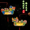 Festival del Bote del Dragón Hecho a Mano DIY Bote de Dragón de Papel Linterna de Dragón Linterna Portátil Luminosa para Niños Bolsa de Materiales Grupo de Actividades Construcción de Equipo