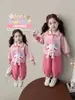 Conjunto de Ropa para Niña Primavera y Otoño 2026 Nueva Moda Ropa de Primavera Infantil Casual Sudadera Deportiva Conjunto de Dos Piezas