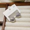 Pendientes de plata S925 con pasador, exagerados, de alta gama, ligeros y lujosos, para mujer, con un nuevo diseño de nicho, estilo frío.