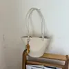 2026 Nova Bolsa Feminina de Ombro Único Alta Aparência Fashion Simples para o Dia a Dia Bolsa de Axila Grande Capacidade Casual Tecida Bolsa Feminina