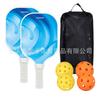 Conjunto de Raquetes de Pickleball Transfronteiriço Material de Fibra de Vidro Raquete de Pickleball Ultraleve