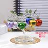 Nuevos Adornos de Manzana de Cristal Colorido Artesanías de Cristal Colorido Adornos Exquisitos Porche Muebles Creativos para el Hogar