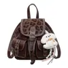 Mochila de gran capacidad para mujer, bolso nuevo con estampado de leopardo, bolso cruzado retro coreano, bolso de hombro, bolso de alta gama para el día a día