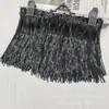 Transfronterizo 35 Colores 17cm Borde de Pico de Montaña Bordado Lentejuela Borla Fleco Encaje Accesorios para Disfraces de Baile Latino Zapatos Bolsas