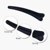 Pinza de pato negra brillante de 8 CM, pasador de plástico para peinado, pinza para cortar el pelo, partición para cortar el pelo, pinza para permanente, tinte, tarjeta sólida, regalo pequeño