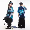 Dança de Rua Moda Infantil Tendência Hip-Hop Marca de Moda Meninos e Meninas Calças Cargo Largas Hip-Hop Crianças Hip-Hop Estiloso Legal Roupas Infantis