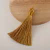 Borla Corta y Gruesa de 8 cm Vertical Cerrada, Nudo Chino de Poliéster Tejido a Mano Borla Pequeña, Colgante de Borla Hecho a Mano DIY