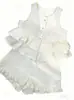 Conjunto de Verano de Color Sólido para Niñas de Amazon, Chaleco de Bebé Elegante y Dulce, Pantalones Cortos Casuales Finos, Conjunto Casual de Dos Piezas