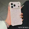 Adecuado para iPhone 17 Pro Max Funda de Teléfono de Lujo con Purpurina Apple 16 Aceite de Diamantes Destellantes Spray Protector Anti-Caída en Cuatro Esquinas