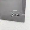 Novedad Venta Caliente Letra Inglesa Aleación Accesorios Retro M Fondo Plano Parche Hecho a Mano Accesorios para el Cabello Pinza Pinza Material para Funda de Teléfono
