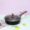 Sartén Prensada Imitación Piedra Maifan Transfronteriza, Sartén Antiadherente para Huevos para Uso Doméstico en Cocina, Sartén de Doble Propósito para Freír y Cocinar Bistecs, Venta al por Mayor