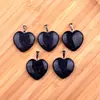 Explosiones Transfronterizas Colgante Corazón de Piedra Natural 20MM Ágata Amatista Collar de Amor Llavero Accesorios