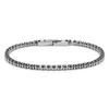 Joyería transfronteriza Cadena de tenis de acero inoxidable de alta calidad de 3 mm Pulsera para mujer Tenis de circonita Acero de titanio Collar Venta al por mayor de fábrica