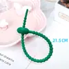 Venta al por mayor de fabricantes de bridas de datos multifuncionales con diseño de hebilla tipo pasador reutilizable para cables de red, hechas de silicona