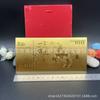 2027 Año de la Oveja Lámina de Oro Billete Conmemorativo Tres Ovejas Abriendo la Fortuna Billete de Cien Yuan Dinero de la Suerte Billete Madre de Oro Sobre Rojo Regalo Venta al por Mayor