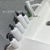 Envase de cosméticos para el cuidado de la piel y el lavado clásico en color blanco y negro, botella de crema de manos, aceite de baño, leche corporal, envase de aceite de masaje