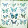 Paquete de Pegatinas Impermeables para Mascotas Mariposa Colorida con Lámina Dorada, Pegatinas DIY Holográficas Láser 3D para Decoración de Diarios y Collages