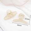 Horquilla coreana mini de tamaño pequeño con clip para flequillo lateral, placa, color jalea,网红半扎丸子头小鲨鱼夹