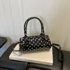 2026 Nuevo Bolso de Mano de Gran Capacidad de Lunares, Bolso Cruzado, Moderno, Sencillo, Tendencia de Nicho, Bolso Cruzado de Cilindro