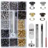 Amazon Ojales de Cobre de 5 mm de Cuatro Colores Juego de Caja de Herramientas de 3 Piezas para Lona Ojales para Zapatos Juego de Hebillas de Ojales Metálicos