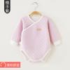 Roupas de Bebê Outono e Inverno Acolchoadas Finas Roupas Envoltas na Fralda Macacão de Manga Longa para Bebê Roupas Quentes Chapéus Triangulares