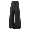 Calça Jogger Casual ACU Masculina Cor Sólida Patchwork Cordão Algodão Perna Larga Solta para Homens, Novo Produto Outono/Inverno 2026