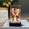 520 Flor Eterna Cobertura de Vidro Buquê de Rosas de Sabão Dia das Mães Dia dos Namorados Presente para Casal Ornamento Decorativo Criativo