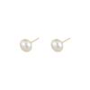 Aretes de perlas de pan al vapor de sirena, diseño de nicho femenino, aretes de alto sentido de temperamento, nuevos éxitos 2024