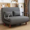 Sofá cama plegable, una pieza versátil para la sala de estar, perfecta para siestas y relajarse, ahorra espacio, individual y un sofá cama de tela moderno