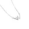 Collar W para mujer, de plata de ley, con letras sencillas y elegantes, cadena de clavícula, popular, de red roja, combina con todo, joyería para novias, regalo para novia