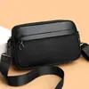 Bolso de Hombro Cruzado para Hombre de Cuero Vacuno de Primera Capa Estilo Nuevo, Bolso Cruzado de Gran Capacidad para Viajes de Negocios, Bolso Cuadrado Pequeño Casual y de Moda