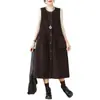 Fotos reais de vestido colete de veludo cotelê outono e inverno, moderno, modelagem solta, rejuvenescedor, moda feminina de alta qualidade