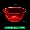 Taza Desechable para Vajilla de 300ml Plástico Duro Ps Cristal Transparente Tazón para Hot Pot Sopa Arroz Plato Set de Vajilla