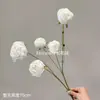 Flores artificiales, rosas de burbuja, rosas de borde quemado, flores de borde rizado, accesorios de decoración de bodas, flores falsas, arreglos florales decorativos