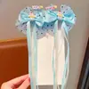 Pasador de Horquilla con Lazo Kuromi, Diadema Trenza de Tarjeta para Niñas, Accesorio para el Cabello Lolita Princesa, Cinta Adhesiva para el Cabello Rebelde en la Parte Posterior de la Cabeza