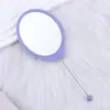 Espejo de Cuentas DIY Espejo Redondo Portátil de Mano Espejo de Alta Definición Sin Deformación Especial para Belleza Mango Espejo de Maquillaje